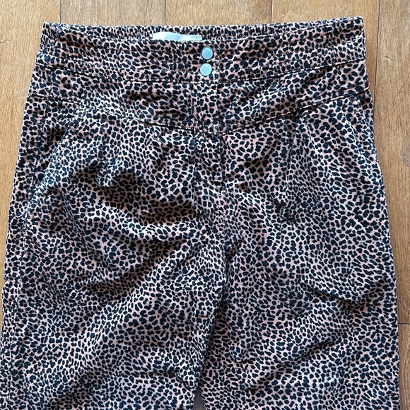 Leopard print Anthropology pants sz XS - Picture 5 of 5